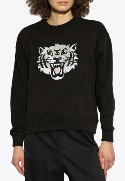 KENZO HAPPY TIGER EMBROIDERED SWEATSHIRT