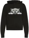 Kenzo Felpa In Cotone Nero Uomo In Black