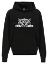 Kenzo Men's Happy Tiger Embroidered Classic Hoodie In Black