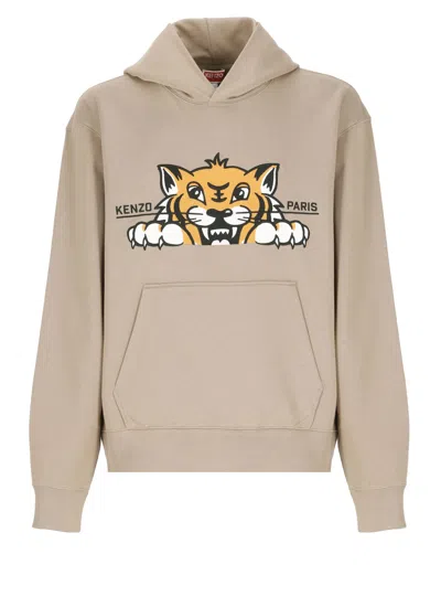 Kenzo Happy Tiger Hoodie In Multi