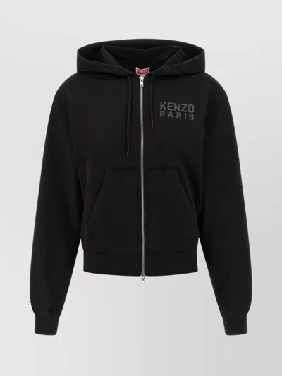 KENZO 'HAPPY TIGER' HOODIE FEATURING FRONT POCKETS