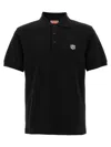 Kenzo Men's Gots Happy Tiger Embroidered Slim Polo In Black