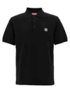 Kenzo Men's Gots Happy Tiger Embroidered Slim Polo In Black