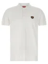 Kenzo White Cotton T-shirt With Embroidered Tiger Logo In White