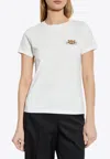 Kenzo Happy Tiger Print T-shirt In White
