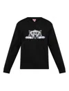 Kenzo Sweatshirt With A Distinctive Tiger Head In Black