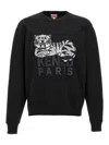 Kenzo "happy Tiger" Sweatshirt In Black
