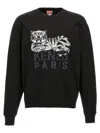 Kenzo "happy Tiger" Sweatshirt In Black