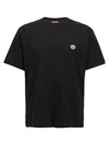 Kenzo Black T-shirt With White Tiger Patch.