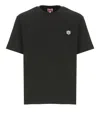 Kenzo Black T-shirt With White Tiger Patch. In Black