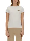 Kenzo Happy Tiger Print T-shirt In White