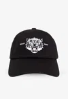 Kenzo Happy Tiger Varsity Baseball Cap In Black