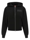 Kenzo Happy Tiger Zip Up Hoodie With Kangaroo Pocket In Black