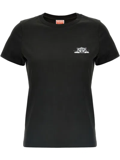 KENZO KENZO HAPPY TIGER COTTON T SHIRT