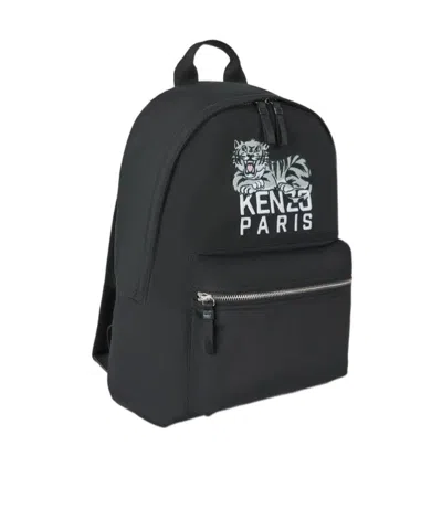 Kenzo ' Happyer Tiger' Backpack In Black