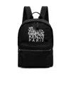 Kenzo Logo-embroidered Backpack In Black