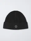 Kenzo Wool And Cotton Beanie In Black