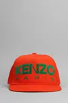 KENZO HATS IN ORANGE COTTON