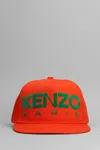 Kenzo Hats In Orange Cotton In Orange