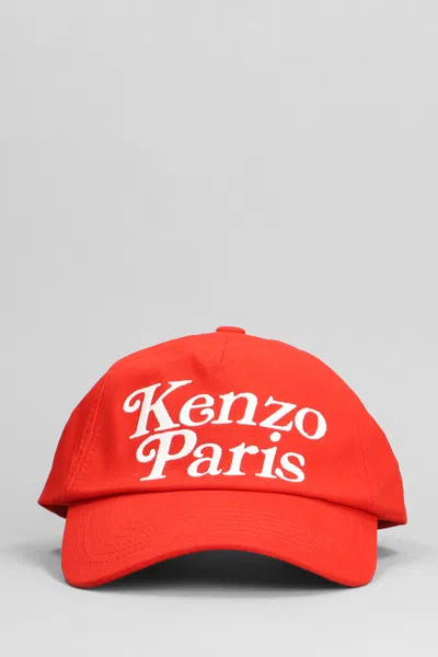 Kenzo Hats In Red Cotton