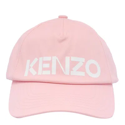 Kenzo Logo Baseball Cap In Pink