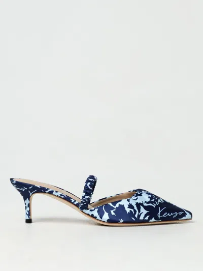 KENZO HIGH HEEL SHOES KENZO WOMAN COLOR BLUE,F54491009