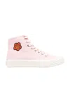 Kenzo School High-top Sneakers In Pink