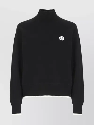 KENZO HIGH NECK LONG SLEEVE KNIT SWEATER