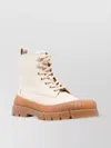 Kenzo High-top Ankle Boots Pull-tab Heel In Neutral