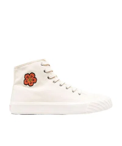 KENZO KENZO BOKE FLOWER MOTIF HIGH-TOP SNEAKERS