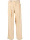 Kenzo Trousers High-waisted Elastic Waistband In Neutral