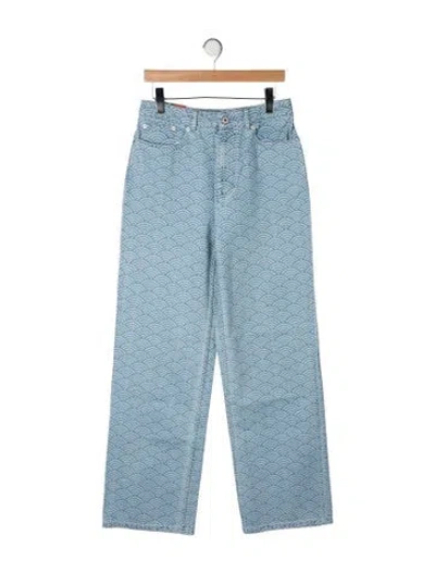Pre-owned Kenzo High-rise Straight Leg Jeans W/ Tags In Blue