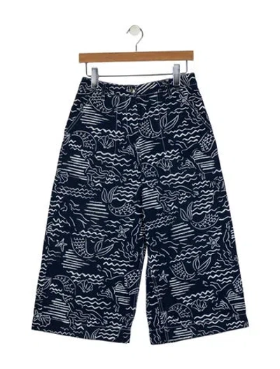 Pre-owned Kenzo High-rise Wide Leg Jeans In Blue