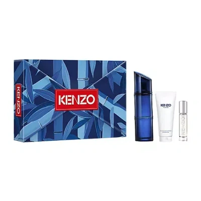 Kenzo Homme Eau De Toilette Intense 3-pc Gift Set In 3.7 oz