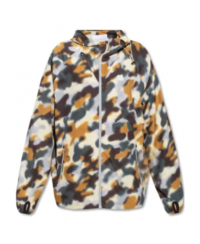 Kenzo Hooded Casual Jacket In Multicolor