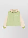 Kenzo Hooded Drawstring Hem Blazer With Ribbed Cuffs