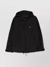 Kenzo Hooded Drawstring Hem Jackets With Zip Pockets