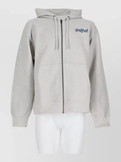Kenzo Hooded Jacket In Gray