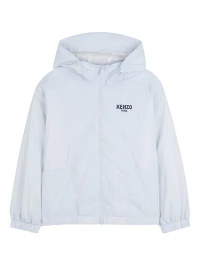 Kenzo Kids' Hooded Jacket In Blue