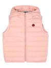 Kenzo Hooded Padded Gilet In Pink