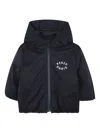 Kenzo Hooded Puffer Jacket In Blue