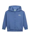 Kenzo Logo-print Cotton Hoodie In Blue