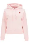 Kenzo Drawstring Hood Long Sleeve Sweater In Pink
