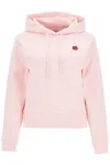 Kenzo Drawstring Hood Long Sleeve Sweater In Rosa