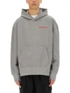 Kenzo Man Sweatshirt Grey Size Xl Cotton In Gray