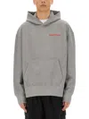 Kenzo Man Sweatshirt Grey Size Xl Cotton In Grey