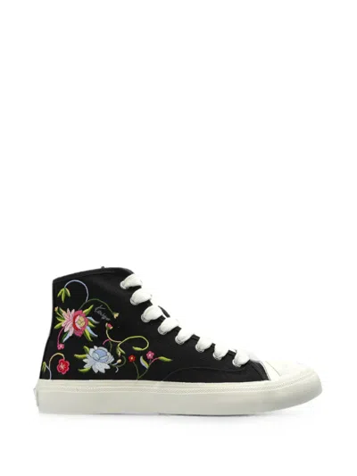 Kenzo Hoshi High Floral-embroidered Sneakers In Multi