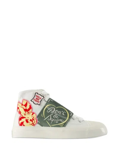 Kenzo Hoshi High-top Sneakers In White