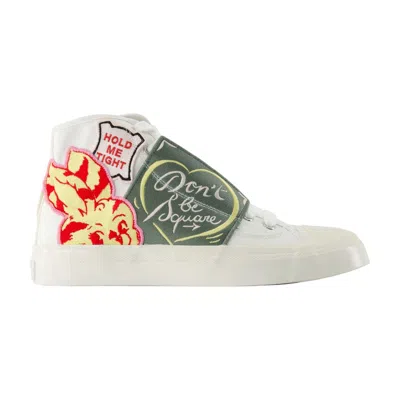 Kenzo Hoshi High Top Vulcanized Sneakers In Multi