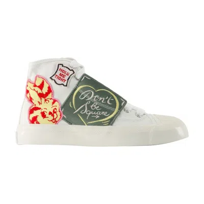 Kenzo Hoshi High Top Vulcanized Sneakers In Multi